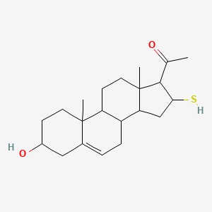 molecular formula C21H32O2S B14754671 3-Hydroxy-16-sulfanylpregn-5-en-20-one CAS No. 1913-42-4