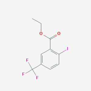 molecular formula C10H8F3IO2 B14754680 Ethyl 2-iodo-5-(trifluoromethyl)benzoate 