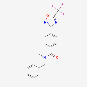 N-Benzyl-N-methyl-4-(5-(trifluoromethyl)-1,2,4-oxadiazol-3-yl)benzamide