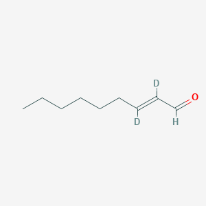 molecular formula C9H16O B147547 (E)-2,3-Dideuterionon-2-enal CAS No. 213595-54-1