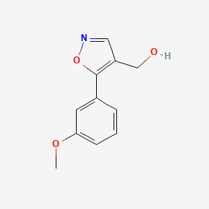B1475473 (5-(3-Methoxyphenyl)isoxazol-4-yl)methanol CAS No. 1888763-80-1