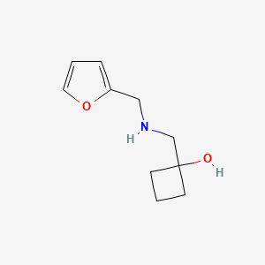 molecular formula C10H15NO2 B1475490 1-({[(呋喃-2-基)甲基]氨基}甲基)环丁-1-醇 CAS No. 1600359-19-0