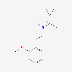 B1475492 (1-Cyclopropylethyl)[2-(2-methoxyphenyl)ethyl]amine CAS No. 1592527-03-1