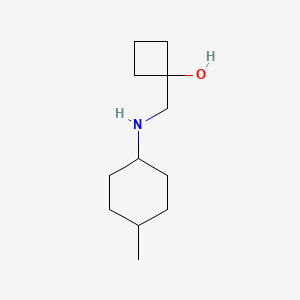1-{[(4-Methylcyclohexyl)amino]methyl}cyclobutan-1-ol