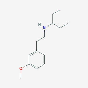 molecular formula C14H23NO B1475503 [2-(3-Methoxyphenyl)ethyl](pentan-3-yl)amine CAS No. 1603304-21-7