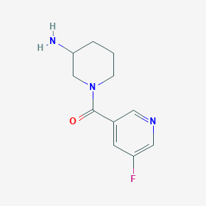 molecular formula C11H14FN3O B1475504 (3-Aminopiperidin-1-yl)(5-fluoropyridin-3-yl)methanone CAS No. 1565045-33-1