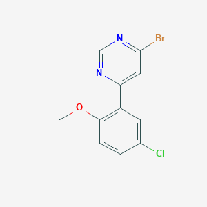 4-Bromo-6-(5-chloro-2-methoxyphenyl)pyrimidine