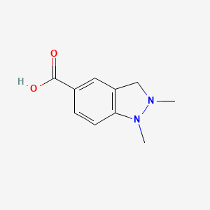 1,2-dimethyl-3H-indazole-5-carboxylic acid