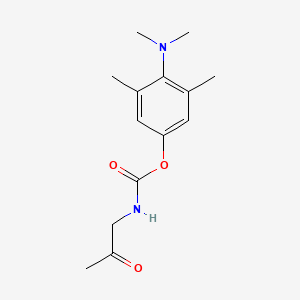 Carbamic acid, acetylmethyl-, 4-(dimethylamino)-3,5-dimethylphenyl ester