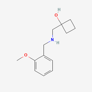 1-({[(2-Methoxyphenyl)methyl]amino}methyl)cyclobutan-1-ol