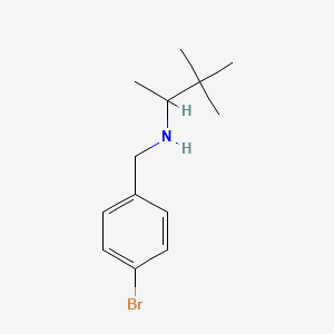 [(4-Bromophenyl)methyl](3,3-dimethylbutan-2-yl)amine