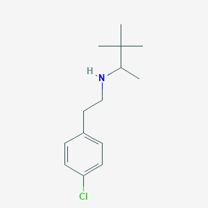 molecular formula C14H22ClN B1475515 [2-(4-Chlorophenyl)ethyl](3,3-dimethylbutan-2-yl)amine CAS No. 1594083-59-6