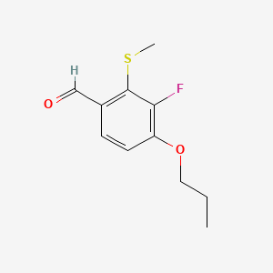 3-Fluoro-2-(methylthio)-4-propoxybenzaldehyde