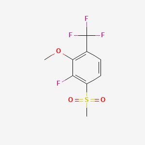 2-Fluoro-3-methoxy-1-(methylsulfonyl)-4-(trifluoromethyl)benzene