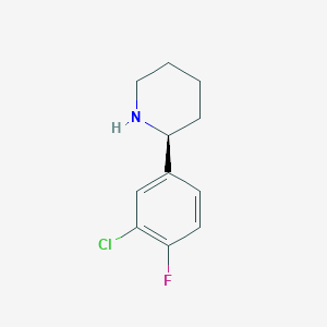 (S)-2-(3-Chloro-4-fluorophenyl)piperidine