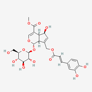 methyl (1S,4aS,5S,7aS)-7-[[(E)-3-(3,4-dihydroxyphenyl)prop-2-enoyl]oxymethyl]-5-hydroxy-1-[(2S,3R,4S,5S,6R)-3,4,5-trihydroxy-6-(hydroxymethyl)oxan-2-yl]oxy-1,4a,5,7a-tetrahydrocyclopenta[c]pyran-4-carboxylate