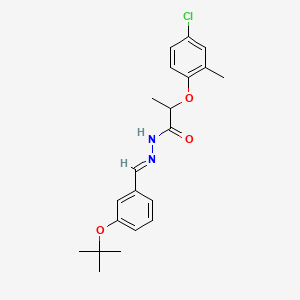 N'-(3-(tert-butoxy)benzylidene)-2-(4-chloro-2-methylphenoxy)propanehydrazide