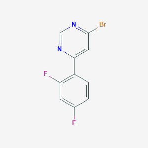 molecular formula C10H5BrF2N2 B1475531 4-溴-6-(2,4-二氟苯基)嘧啶 CAS No. 1594492-40-6