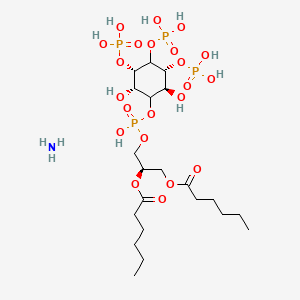 D-myo-Inositol, 1-[(2R)-2,3-bis[(1-oxohexyl)oxy]propyl hydrogen phosphate] 3,4,5-tris(dihydrogen phosphate), tetraammonium salt