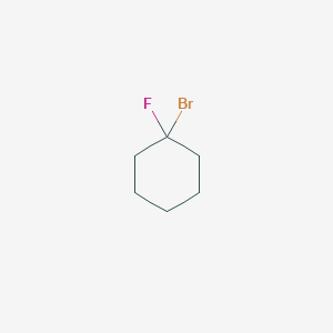 molecular formula C6H10BrF B14755323 1-Bromo-1-fluorocyclohexane 