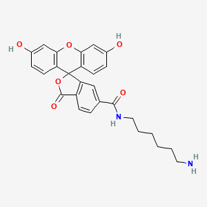 N-(6-Aminohexyl)-3',6'-dihydroxy-3-oxo-3H-spiro[isobenzofuran-1,9'-xanthene]-6-carboxamide