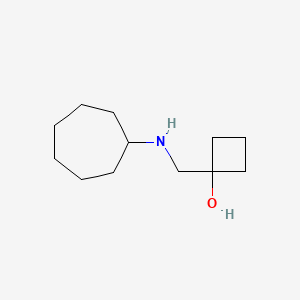 B1475538 1-[(Cycloheptylamino)methyl]cyclobutan-1-ol CAS No. 1600272-52-3