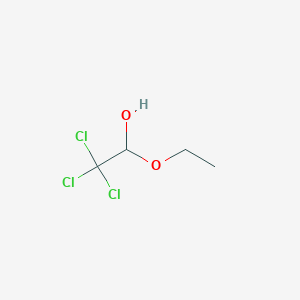 molecular formula C4H7Cl3O2 B147554 2,2,2-三氯-1-乙氧基乙醇 CAS No. 515-83-3