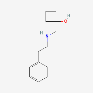 B1475541 1-{[(2-Phenylethyl)amino]methyl}cyclobutan-1-ol CAS No. 1592338-34-5