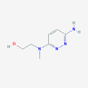 molecular formula C7H12N4O B1475554 2-[(6-氨基哒嗪-3-基)(甲基)氨基]乙醇 CAS No. 1595565-93-7
