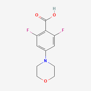 2,6-Difluoro-4-morpholinobenzoic acid