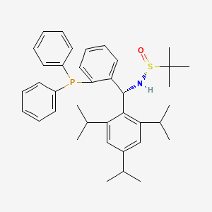 [S(R)]-N-((R)-(2-(Diphenylphosphino)phenyl)(2,4,6-triisopropylphenyl)methyl)-2-methyl-2-propanesulfinamide