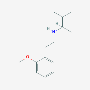 molecular formula C14H23NO B1475561 [2-(2-Methoxyphenyl)ethyl](3-methylbutan-2-yl)amine CAS No. 1592365-28-0