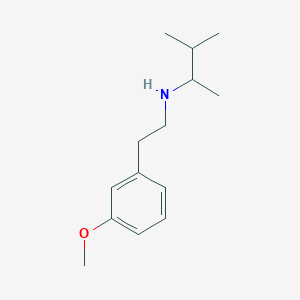 molecular formula C14H23NO B1475562 [2-(3-Methoxyphenyl)ethyl](3-methylbutan-2-yl)amine CAS No. 1594825-43-0