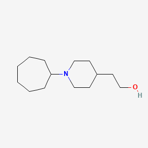 molecular formula C14H27NO B1475568 2-(1-环庚基哌啶-4-基)乙醇 CAS No. 1892807-03-2