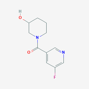 molecular formula C11H13FN2O2 B1475571 (5-フルオロピリジン-3-イル)(3-ヒドロキシピペリジン-1-イル)メタノン CAS No. 1564876-48-7