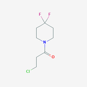 molecular formula C8H12ClF2NO B1475576 3-氯-1-(4,4-二氟哌啶-1-基)丙烷-1-酮 CAS No. 1889798-62-2