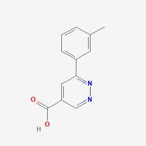 molecular formula C12H10N2O2 B1475580 6-(m-Tolyl)pyridazine-4-carboxylic acid CAS No. 1896160-12-5