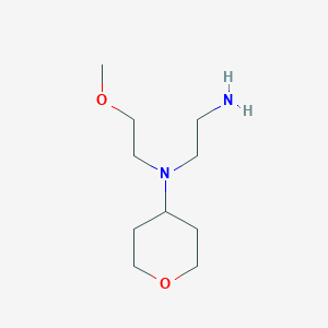 molecular formula C10H22N2O2 B1475586 N1-(2-methoxyethyl)-N1-(tetrahydro-2H-pyran-4-yl)ethane-1,2-diamine CAS No. 1597074-12-8