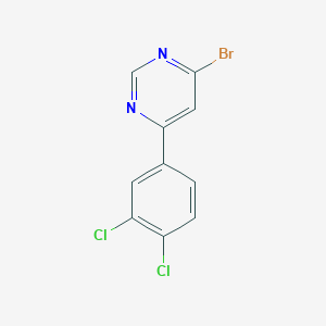molecular formula C10H5BrCl2N2 B1475590 4-Bromo-6-(3,4-dichlorophenyl)pyrimidine CAS No. 1600415-42-6
