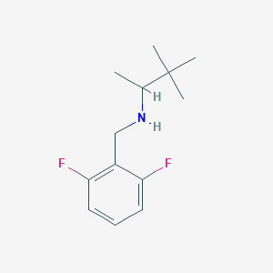 molecular formula C13H19F2N B1475596 [(2,6-二氟苯基)甲基](3,3-二甲基丁烷-2-基)胺 CAS No. 1566929-43-8