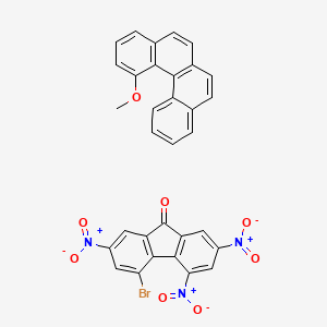 4-Bromo-2,5,7-trinitrofluoren-9-one;1-methoxybenzo[c]phenanthrene