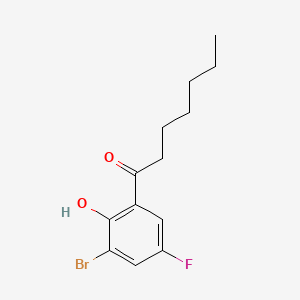 1-(3-Bromo-5-fluoro-2-hydroxyphenyl)heptan-1-one