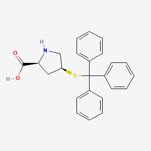 (2S,4S)-4-(Tritylthio)pyrrolidine-2-carboxylic acid