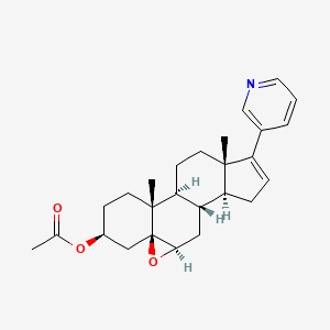 Androst-16-en-3-ol, 5,6-epoxy-17-(3-pyridinyl)-, 3-acetate, (3beta,5beta,6beta)-