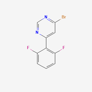 molecular formula C10H5BrF2N2 B1475608 4-Bromo-6-(2,6-difluorophenyl)pyrimidine CAS No. 1592716-86-3