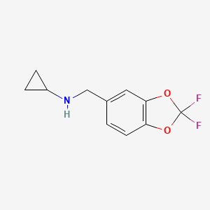 Cyclopropyl-(2,2-difluorobenzo[1,3]dioxol-5-ylmethyl)-amine