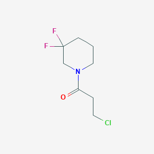 molecular formula C8H12ClF2NO B1475610 3-Chloro-1-(3,3-difluoropiperidin-1-yl)propan-1-one CAS No. 1889795-67-8