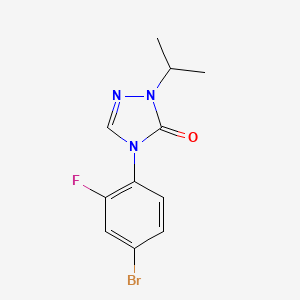 molecular formula C11H11BrFN3O B1475613 4-(4-bromo-2-fluorophenyl)-1-isopropyl-1H-1,2,4-triazol-5(4H)-one CAS No. 1632497-64-3