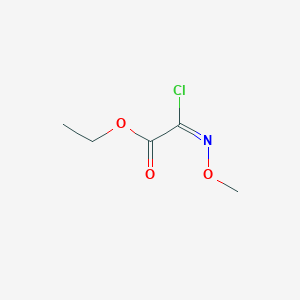 molecular formula C5H8ClNO3 B1475618 Ethyl 2-chloro-2-methoxyiminoacetate CAS No. 1782889-08-0