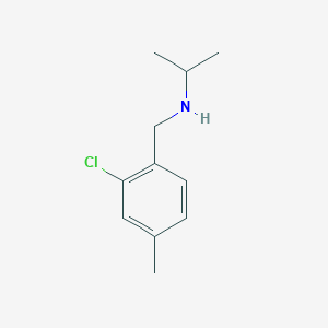 molecular formula C11H16ClN B1475622 [(2-Chloro-4-methylphenyl)methyl](propan-2-yl)amine CAS No. 1602710-97-3